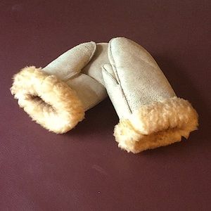 Vintage Sheepskin Mittens